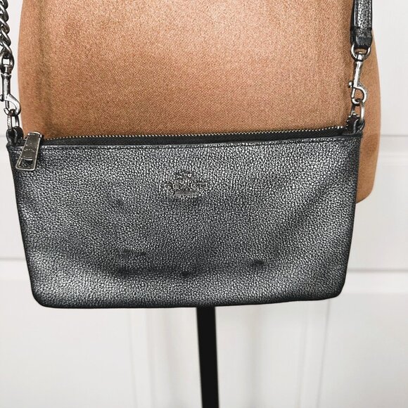 Coach Metallic Caviar Kylie Crossbody Clutch - Picture 3 of 11